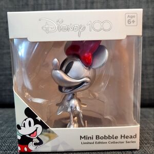 Disney 100th Anniversary Mini Bobble Heat Minnie Mouse Limited Edition Collectio
